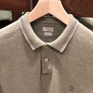 Preloved Brunello Cucinelli men’s polo shirt